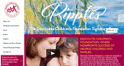 Desktop Screenshot of deschuteschildrensfoundation.org